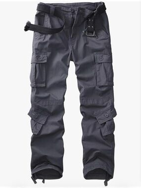 Women’s Cargo Pants - Dark Gray Utility Trousers